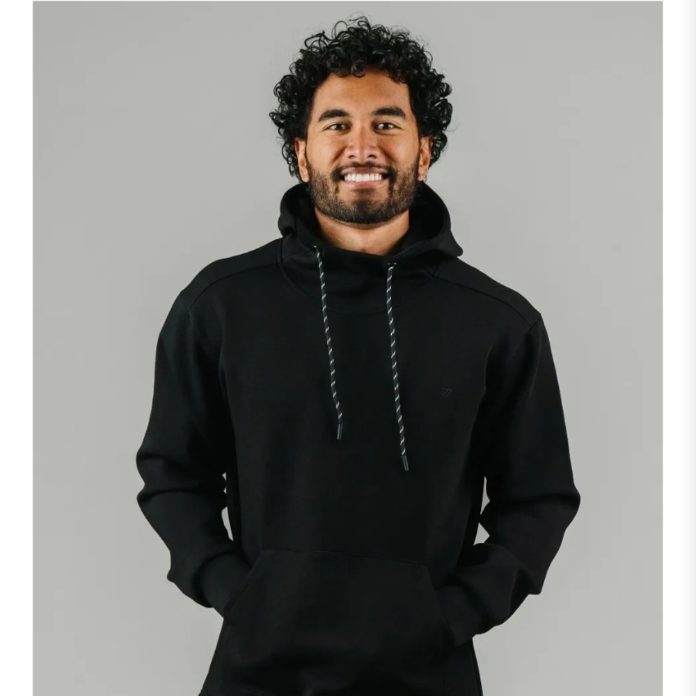 ZYIA Black Sweatshirt Hoodie Relaxed Fit